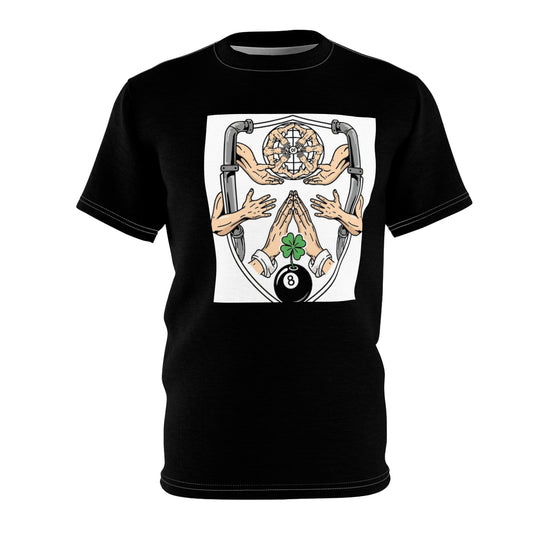 Artistic Unisex Tee: Unique Shield Design, Casual Fashion, Gift for Him/Her, Everyday Wear, Art Lover's Tee