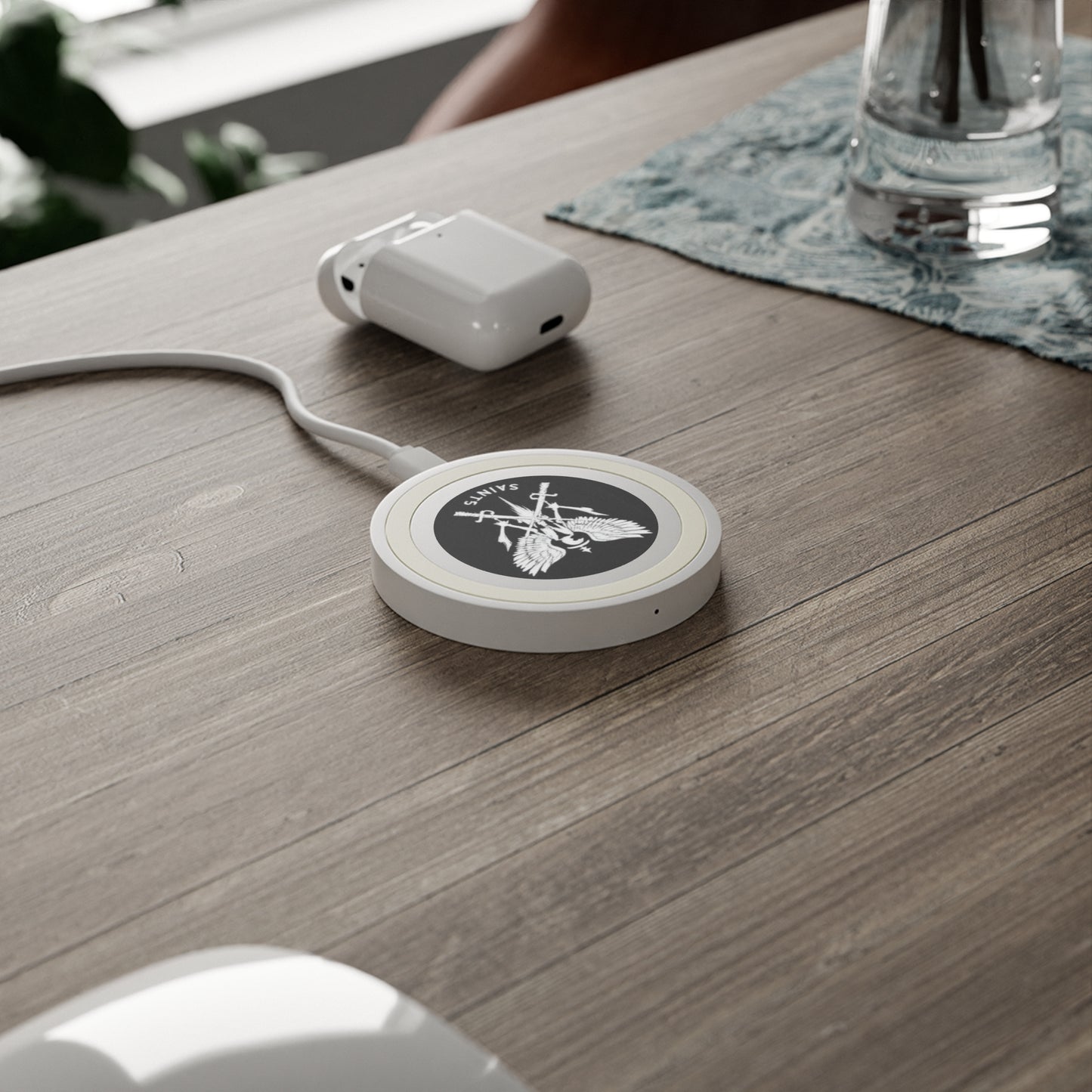 Quake Wireless Charging Pad - Cool Wireless Charger with Unique Design, Tech Gift, Desk Accessory, Phone Charger, Home Office Decor