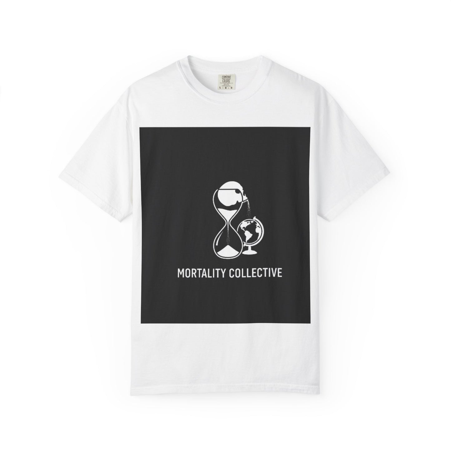 Mortality Collective T-Shirt - Unisex Garment-Dyed Tee for Mindfulness, Gift for Minimalists, Casual Wear, New Beginnings