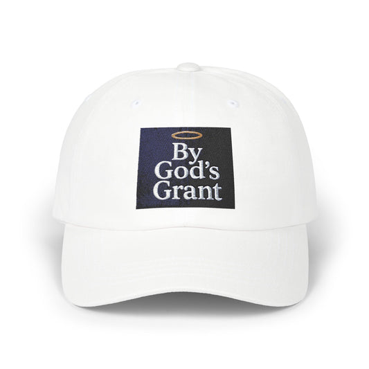 Classic Dad Cap - By God's Grant, Stylish Hat for Dads, Father's Day Gift, Casual Everyday Wear, Adjustable Cap