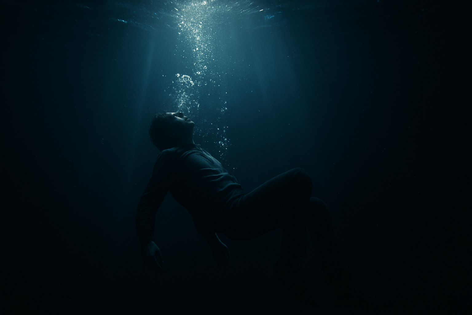 Cinematic drowning cutscene